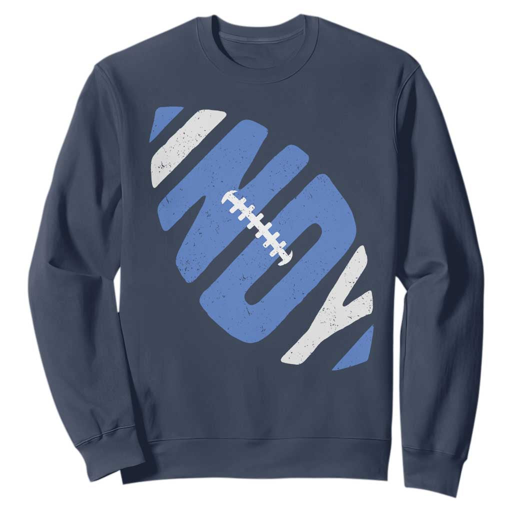 IFC Blue Football Lovers Game Day Sweatshirt TS11 Navy Print Your Wear