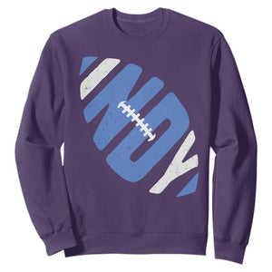 IFC Blue Football Lovers Game Day Sweatshirt TS11 Purple Print Your Wear
