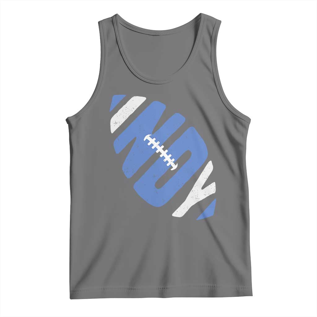 IFC Blue Football Lovers Game Day Tank Top TS11 Black Heather Print Your Wear