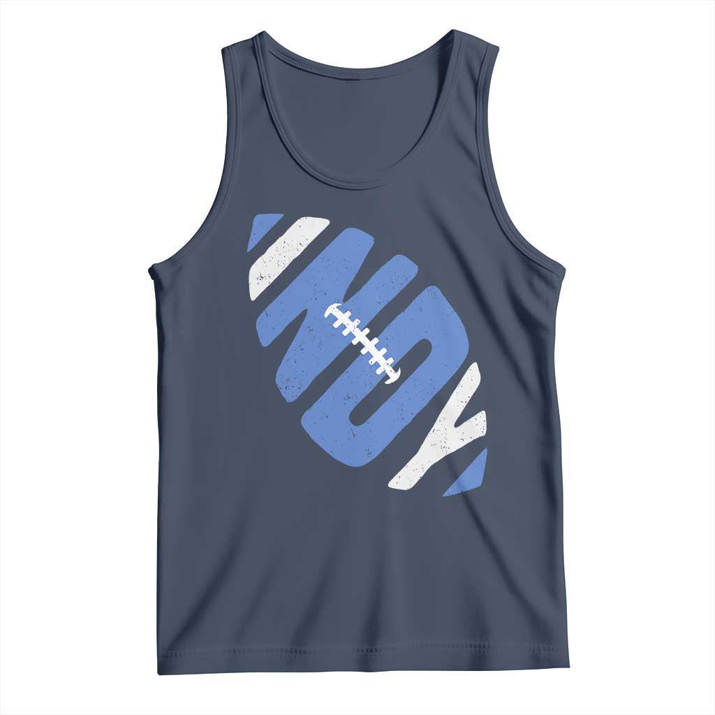 IFC Blue Football Lovers Game Day Tank Top TS11 Navy Print Your Wear