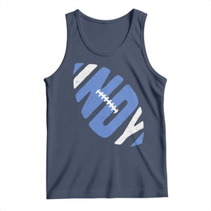 IFC Blue Football Lovers Game Day Tank Top TS11 Navy Print Your Wear
