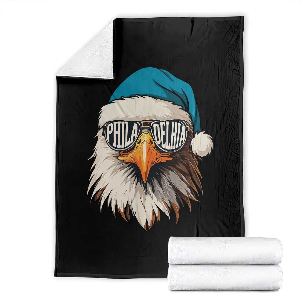 Christmas Football Lover Throw Blanket Green Santa PFE Game Day TS11 Black Print Your Wear