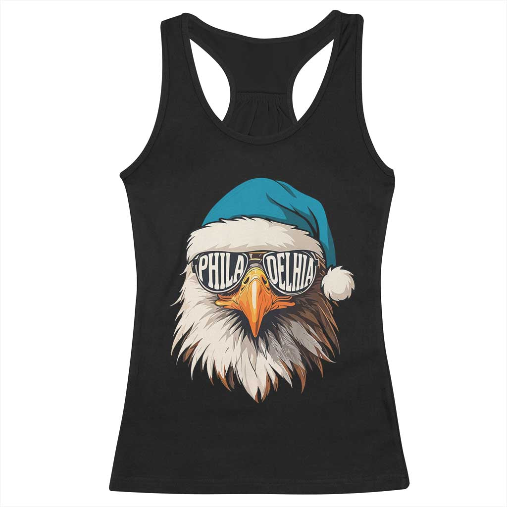 Christmas Football Lover Racerback Tank Top Green Santa PFE Game Day TS11 Black Print Your Wear
