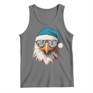 Christmas Football Lover Tank Top Green Santa PFE Game Day TS11 Black Heather Print Your Wear