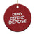 Deny Defend Depose Christmas Ornament Vintage Shooting Breaks Bullet Through TS11 Print Your Wear