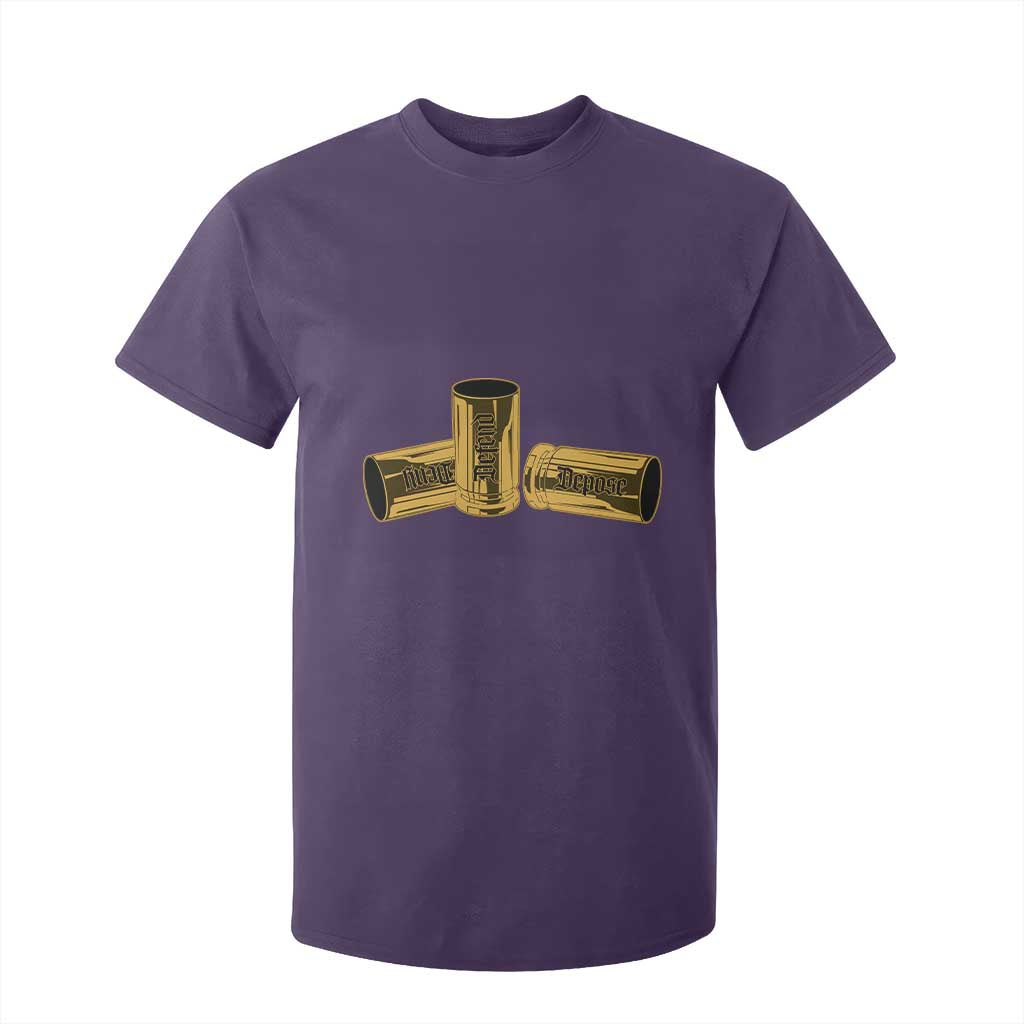 Deny Defend Depose T Shirt For Kid Vintage Bullet Shells TS11 Purple Print Your Wear