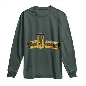 Deny Defend Depose Long Sleeve Shirt Vintage Bullet Shells TS11 Dark Forest Green Print Your Wear