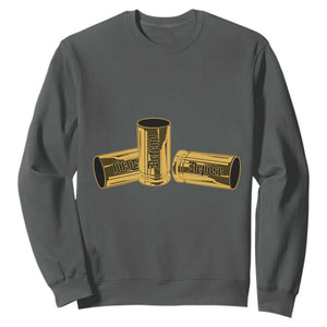 Deny Defend Depose Sweatshirt Vintage Bullet Shells TS11 Dark Heather Print Your Wear