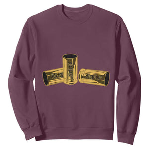 Deny Defend Depose Sweatshirt Vintage Bullet Shells TS11 Maroon Print Your Wear
