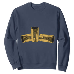 Deny Defend Depose Sweatshirt Vintage Bullet Shells TS11 Navy Print Your Wear