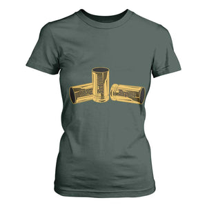 Deny Defend Depose T Shirt For Women Vintage Bullet Shells TS11 Dark Forest Green Print Your Wear