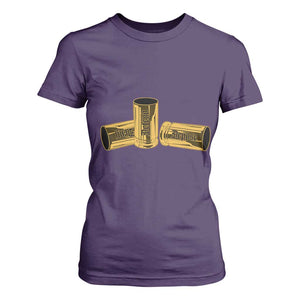 Deny Defend Depose T Shirt For Women Vintage Bullet Shells TS11 Purple Print Your Wear