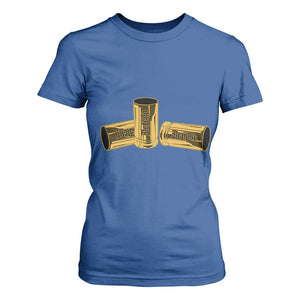 Deny Defend Depose T Shirt For Women Vintage Bullet Shells TS11 Royal Blue Print Your Wear