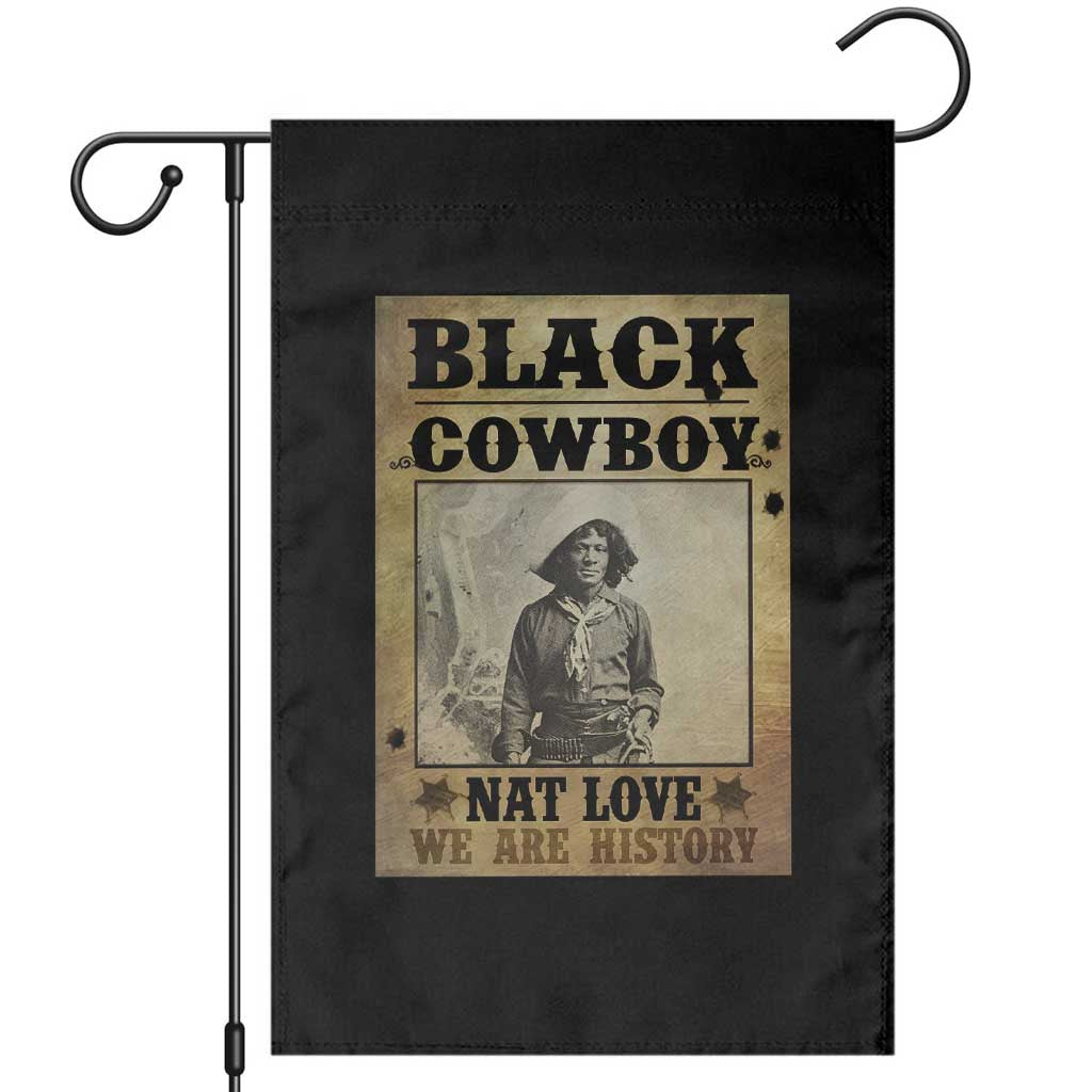 Black Cowboy Nat Love Garden Flag Black History Month TS11 Black Print Your Wear