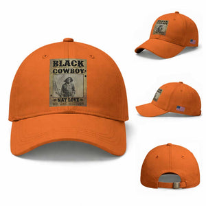 Black Cowboy Nat Love Baseball Cap Black History Month TS11 Baseball Cap Universal Fit Orange Print Your Wear