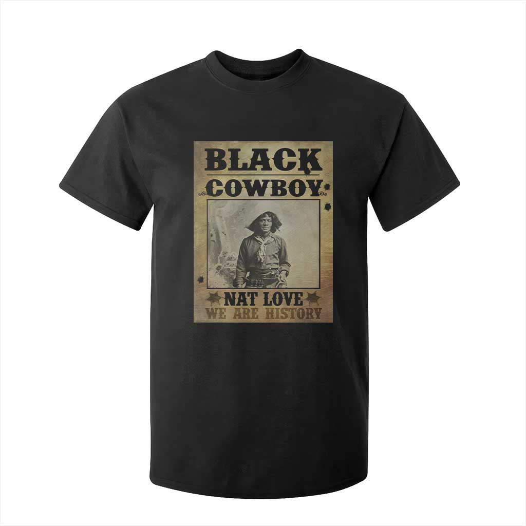 Black Cowboy Nat Love T Shirt For Kid Black History Month