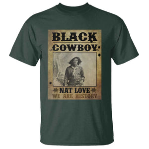 Black Cowboy Nat Love T Shirt Black History Month TS11 Dark Forest Green Print Your Wear