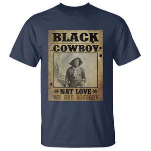 Black Cowboy Nat Love T Shirt Black History Month TS11 Navy Print Your Wear