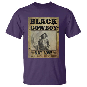 Black Cowboy Nat Love T Shirt Black History Month TS11 Purple Print Your Wear