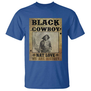 Black Cowboy Nat Love T Shirt Black History Month TS11 Royal Blue Print Your Wear