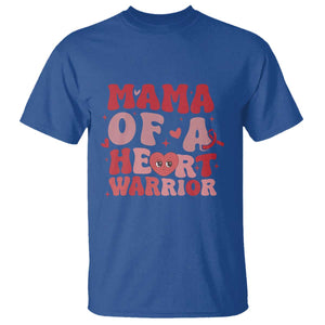 Mama Of A Heart Warrior T Shirt Congenital Heart Disease CHD Awareness TS11 Royal Blue Print Your Wear