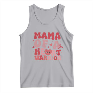 Mama Of A Heart Warrior Tank Top Congenital Heart Disease CHD Awareness TS11 Athletic Heather Print Your Wear