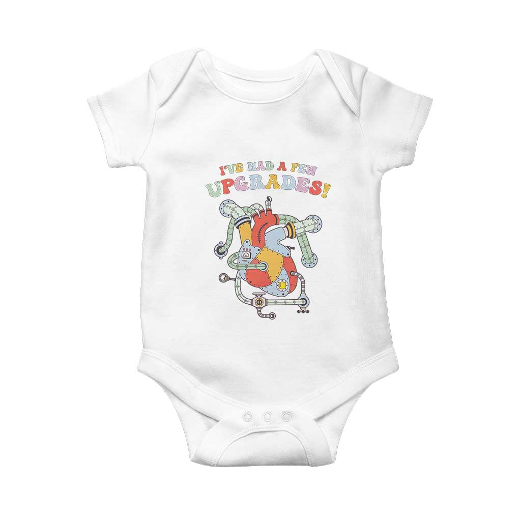 Congenital Heart Disease CHD Awareness Baby Onesie I've Had A Few Upgrades Mechanic Toy Heart TS11 White Print Your Wear