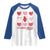 Congenital Heart Disease CHD Awareness Raglan Shirt Little Heart Matters TS11 White Royal Print Your Wear