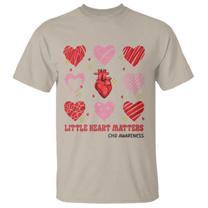 Congenital Heart Disease CHD Awareness T Shirt Little Heart Matters TS11 Sand Print Your Wear