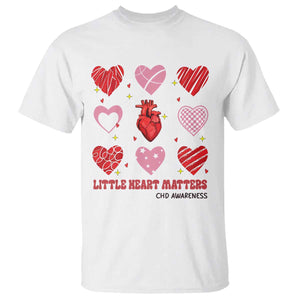 Congenital Heart Disease CHD Awareness T Shirt Little Heart Matters TS11 White Print Your Wear