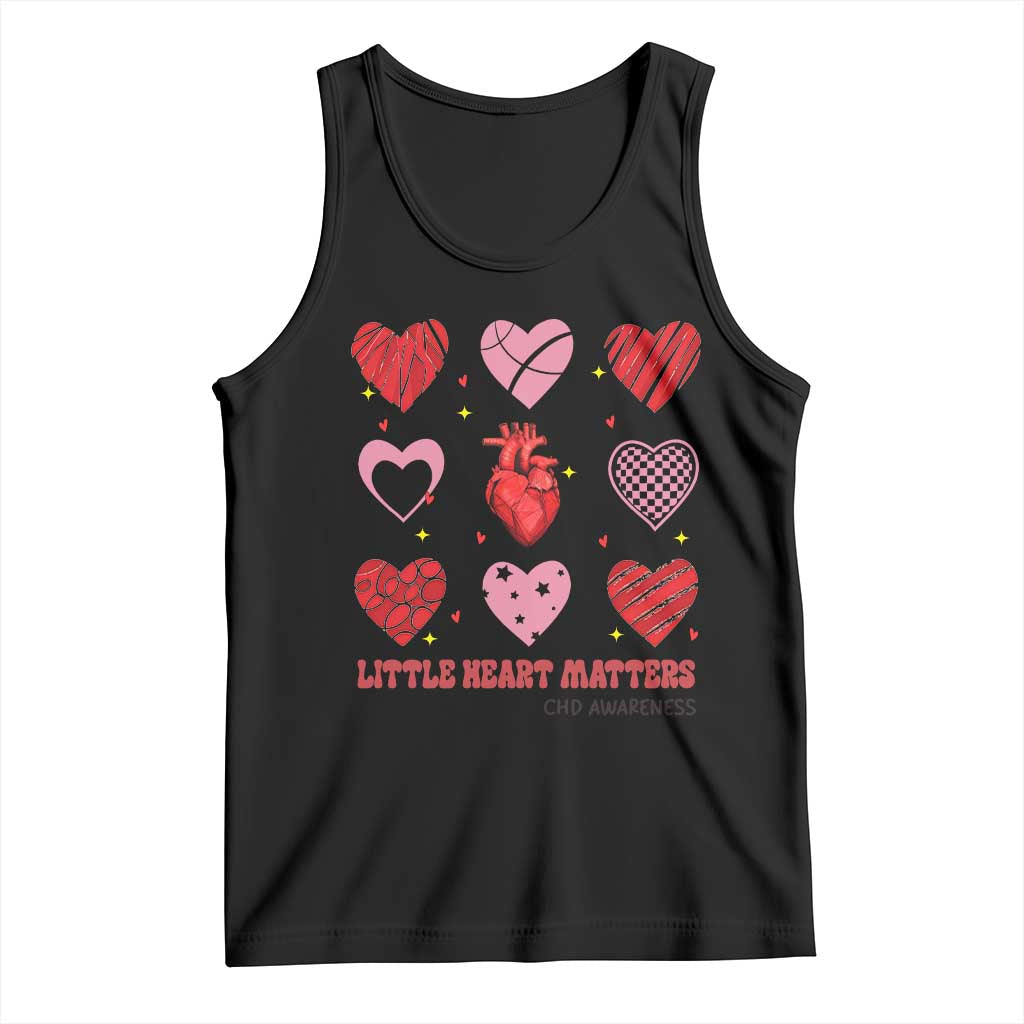 Congenital Heart Disease CHD Awareness Tank Top Little Heart Matters TS11 Black Print Your Wear