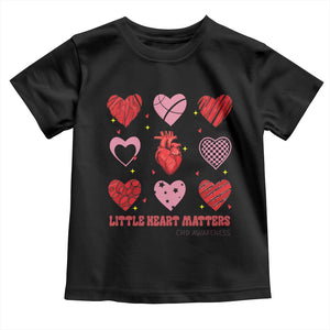 Congenital Heart Disease CHD Awareness Toddler T Shirt Little Heart Matters TS11 Black Print Your Wear