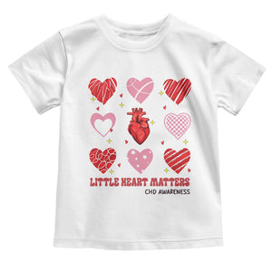 Congenital Heart Disease CHD Awareness Toddler T Shirt Little Heart Matters TS11 White Print Your Wear