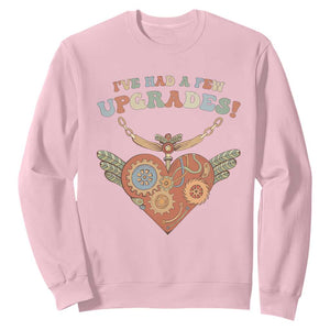 Congenital Heart Disease CHD Awareness Sweatshirt I've Had A Few Upgrades Toy Heart TS11 Light Pink Print Your Wear