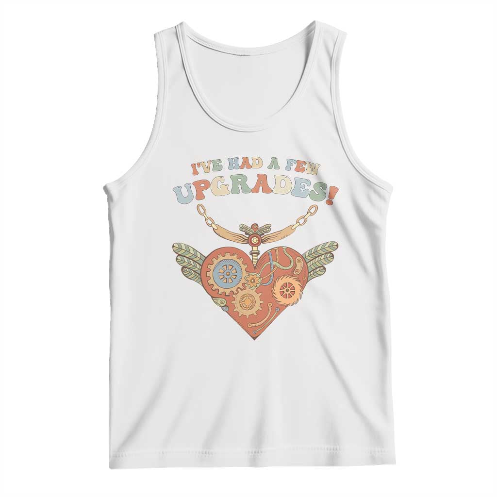 Congenital Heart Disease CHD Awareness Tank Top I've Had A Few Upgrades Toy Heart TS11 White Print Your Wear