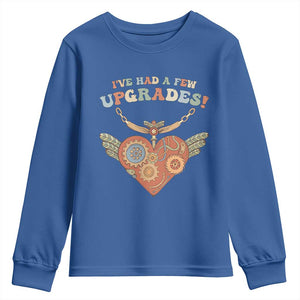 Congenital Heart Disease CHD Awareness Youth Sweatshirt I've Had A Few Upgrades Toy Heart TS11 Royal Blue Print Your Wear