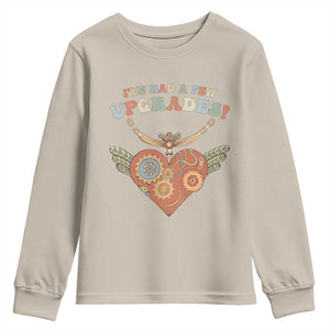 Congenital Heart Disease CHD Awareness Youth Sweatshirt I've Had A Few Upgrades Toy Heart TS11 Sand Print Your Wear