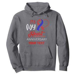 Personalized CHD Awareness Hoodie Custom Text It's My Heart Anniversary TS11 Charcoal Print Your Wear