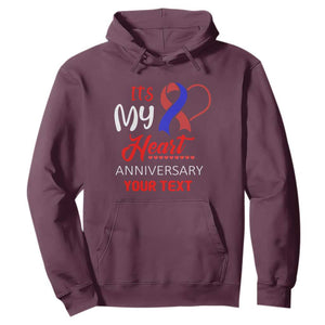 Personalized CHD Awareness Hoodie Custom Text It's My Heart Anniversary TS11 Maroon Print Your Wear