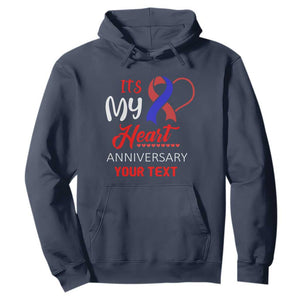 Personalized CHD Awareness Hoodie Custom Text It's My Heart Anniversary TS11 Navy Print Your Wear