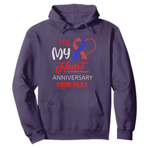 Personalized CHD Awareness Hoodie Custom Text It's My Heart Anniversary TS11 Purple Print Your Wear