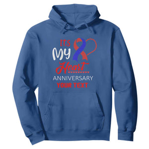 Personalized CHD Awareness Hoodie Custom Text It's My Heart Anniversary TS11 Royal Blue Print Your Wear