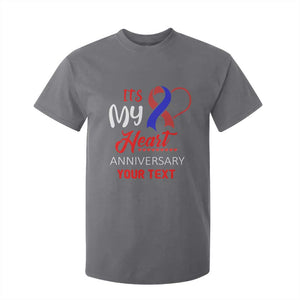 Personalized CHD Awareness T Shirt For Kid Custom Text It's My Heart Anniversary TS11 Charcoal Print Your Wear