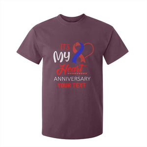 Personalized CHD Awareness T Shirt For Kid Custom Text It's My Heart Anniversary TS11 Maroon Print Your Wear