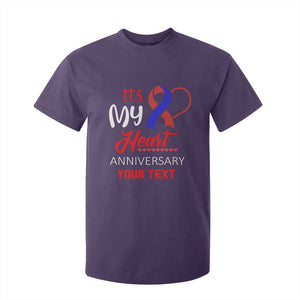 Personalized CHD Awareness T Shirt For Kid Custom Text It's My Heart Anniversary TS11 Purple Print Your Wear