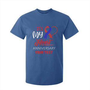 Personalized CHD Awareness T Shirt For Kid Custom Text It's My Heart Anniversary TS11 Royal Blue Print Your Wear