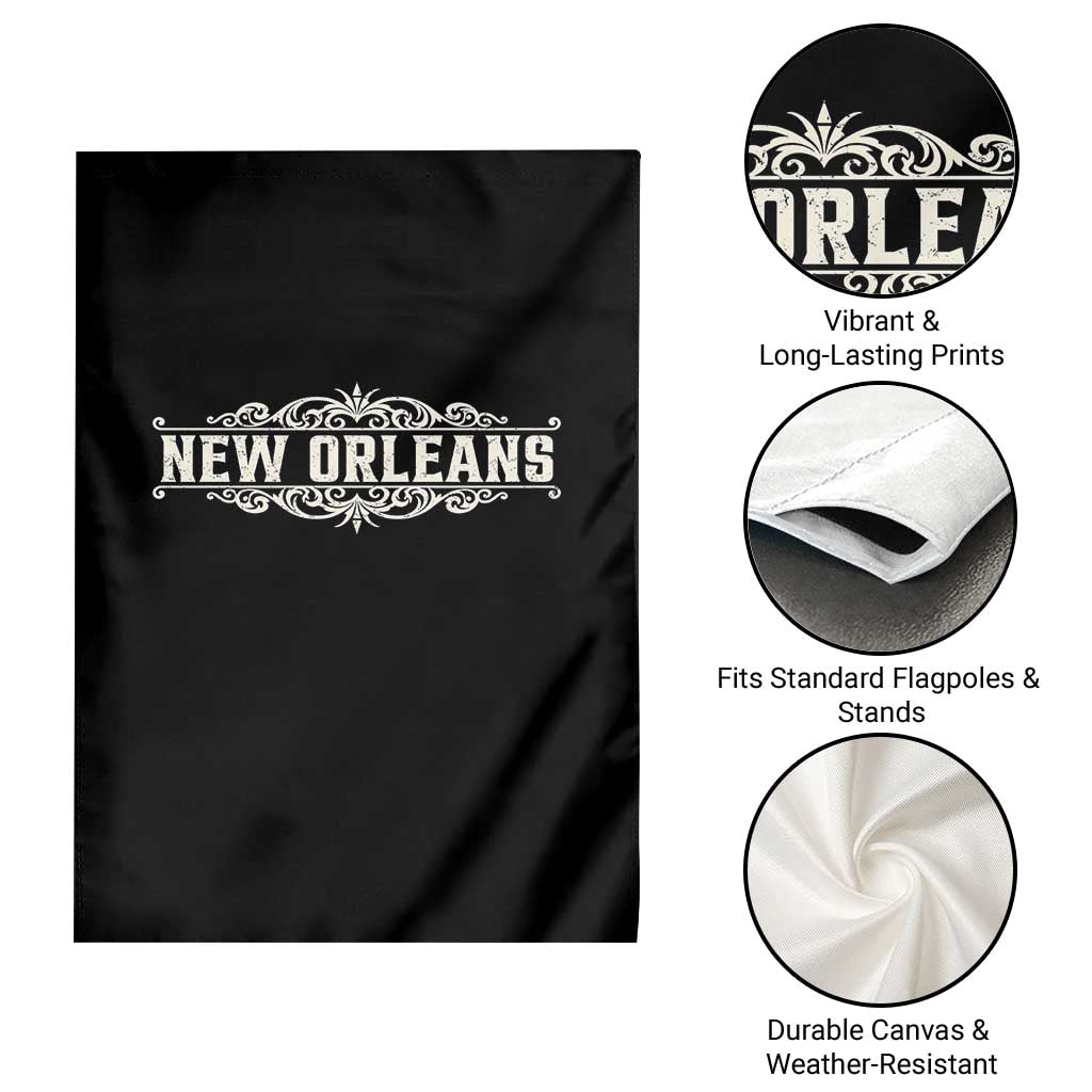 NOLA New Orleans Pride Vintage Scrollwork Garden Flag TS11 Print Your Wear