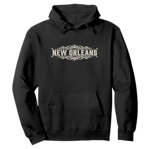NOLA New Orleans Pride Vintage Scrollwork Hoodie TS11 Black Print Your Wear
