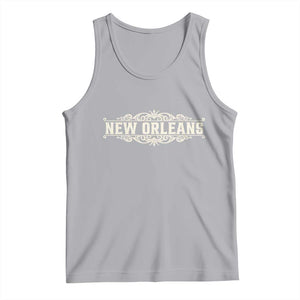 NOLA New Orleans Pride Vintage Scrollwork Tank Top TS11 Athletic Heather Print Your Wear