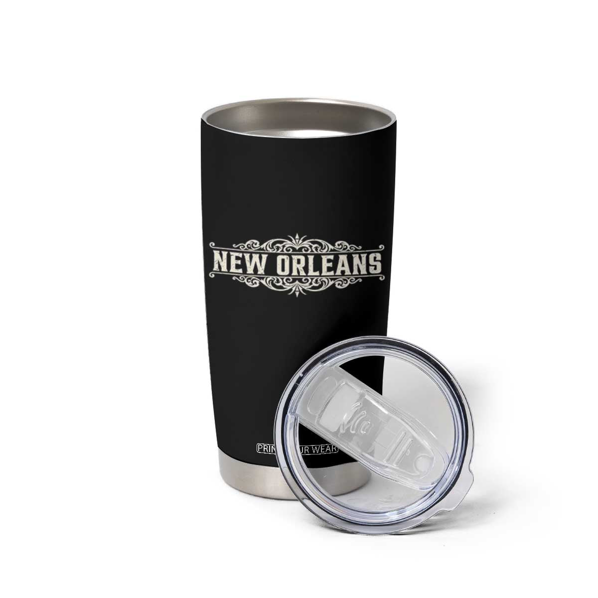 NOLA New Orleans Pride Vintage Scrollwork Tumbler Cup TS11 Print Your Wear